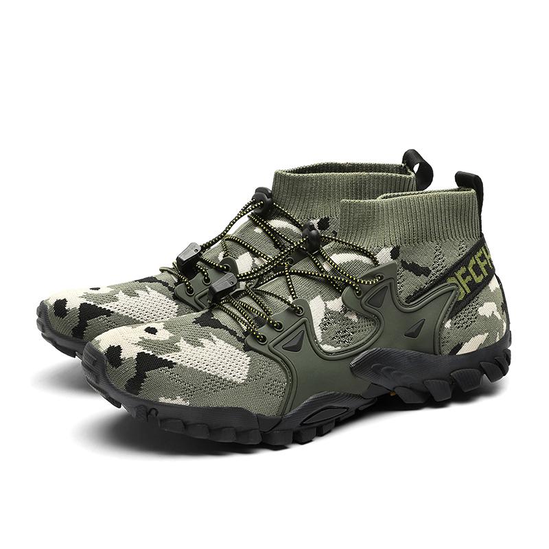 Fashion 2025 Fashion Camouflage Men's Trekking Shoes Big Size 48 Quality Comfy Hiking Sneakers Outdoor Travel Sports Shoes Men Trainers