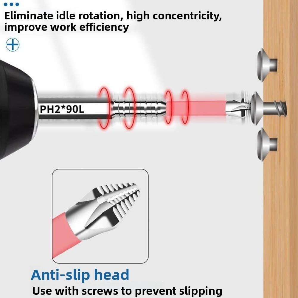 6/10pcs High Torque Batch Head Impact Resistant Ph2 Screwdriver Bit  Screw Driver Hand Tool