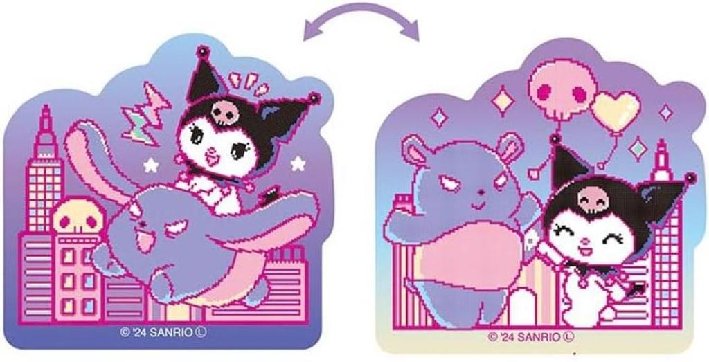 Tees Factory Sanrio Kuromi Changing Acrylic Sticker Town SR-5546447TW