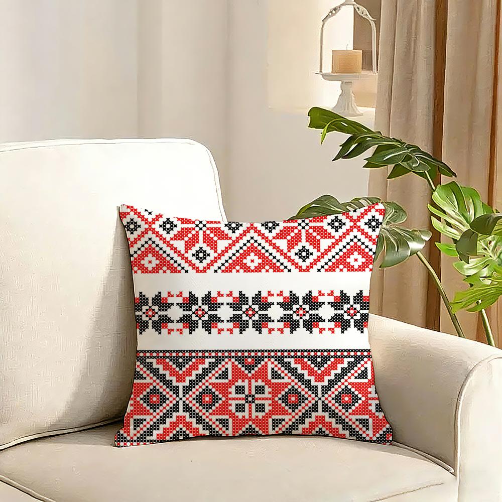 Russian shading Cushion Cover Reversible Plush Pillow Cover Soft Fluffy Home Decor for Sofa Bedroom