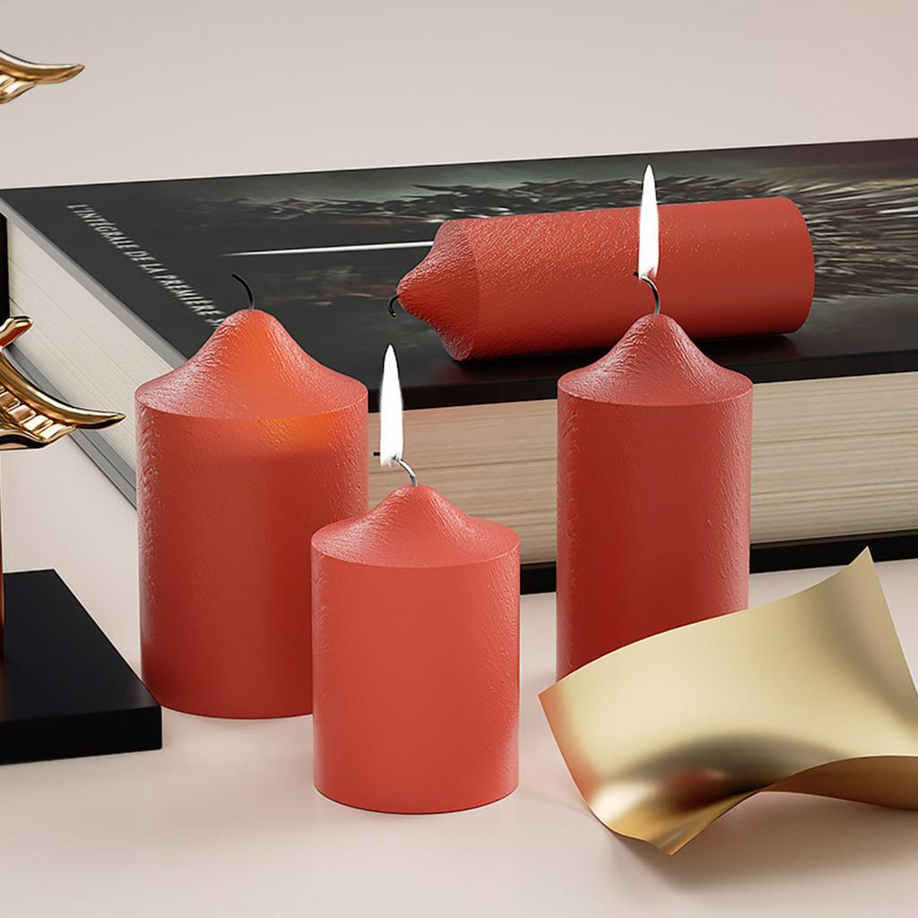 Silicone Candle Molds for Candle Making Cylinder Epoxy Resin Casting Molds for Making Aromatherapys Candle Home Decors