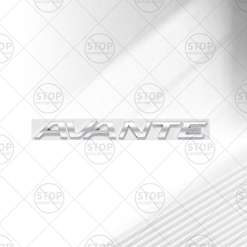 Car Sticker For AVANTE Lettering Logo 3D Decal Grille Body Decoration Badge Rear Trunk Emblem Decor Accessories