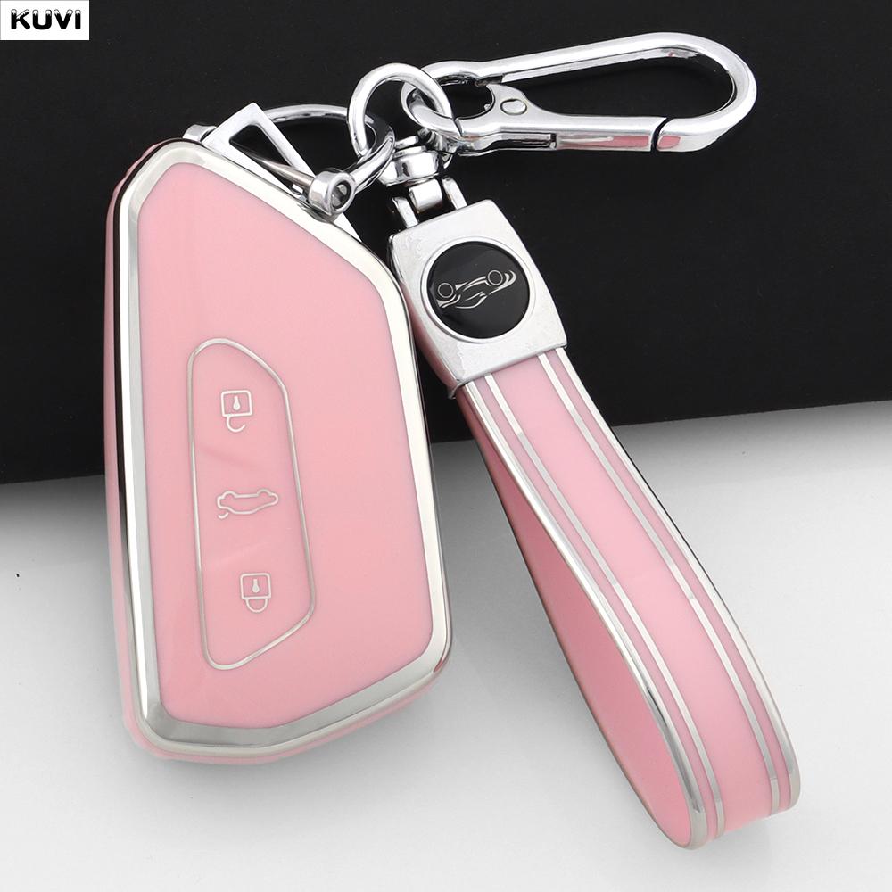 Tpu Car Smart Key Case Cover For Vw Volkseagen Golf 8 Mk8 Id.3 Id.4 Cupra Skoda Octavia A8 Seat Leon Mk4 Formentor Tarraco