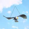 1 Stück Outdoor Adler Figur Hängende Vogelabwehr Plastik Adler Ornament Lebhafter Fliegender Vogel Falke Attrappe Garten Vogelscheuche