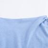 2024 Autumn Women's European & American Asymmetrical Soft Top