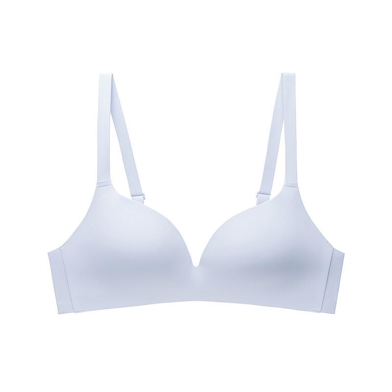 

Бесшовный ультратонкий цельный бюстгальтер в японском стиле - однотонный, удобный, без стального кольца, усиливает боковую поддержку M (34/75ABC)