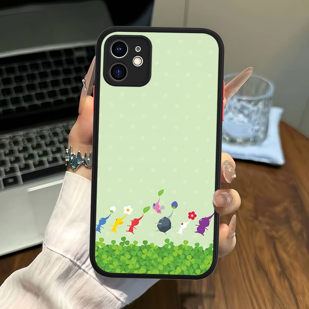 Classic Animation PIKMIN Phone Case For IPhone 16 15 14 Plus 15 13 12 11 Pro Max X XS MAX Matte Cover