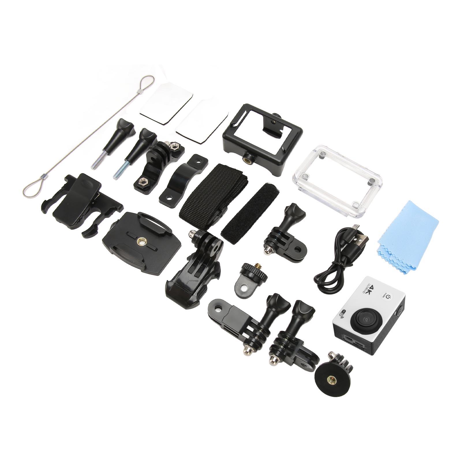 

Екшн-камера 4K HD 98,4 фута (2,8 м), водонепроникний 2,0-дюймовий екран, WiFi, підводна спортивна камера для зовнішнього використання білий