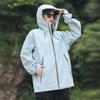 2023 Spring/Autumn Men's Hooded Street Style Jacket - Double Zipper, Loose Fit, Trendy Brand Outerwear