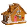 Christmas Village Houses Christmas Collectible Buildings with LED Light Christmas Decors Gingerbreads House Figurine