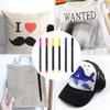 Nontoxic Iron On Transfer Pens T-shirts, Clothing, Shoes, Bags Decoration Pen for DIY Fabric Marker for Clothing