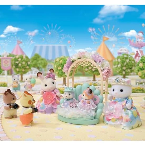 Sylvanian Families Amusement Park Doll Flower Princess Set F-38 ST Mark Certified Ages 3 Up Toy Dollhouse