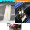 Car TPU/Glossy Mirror Pillar Post Cover Door Trim Window Molding Sticker Accessories 8pcs For Toyota RAV4 2008 2009 2010-2013