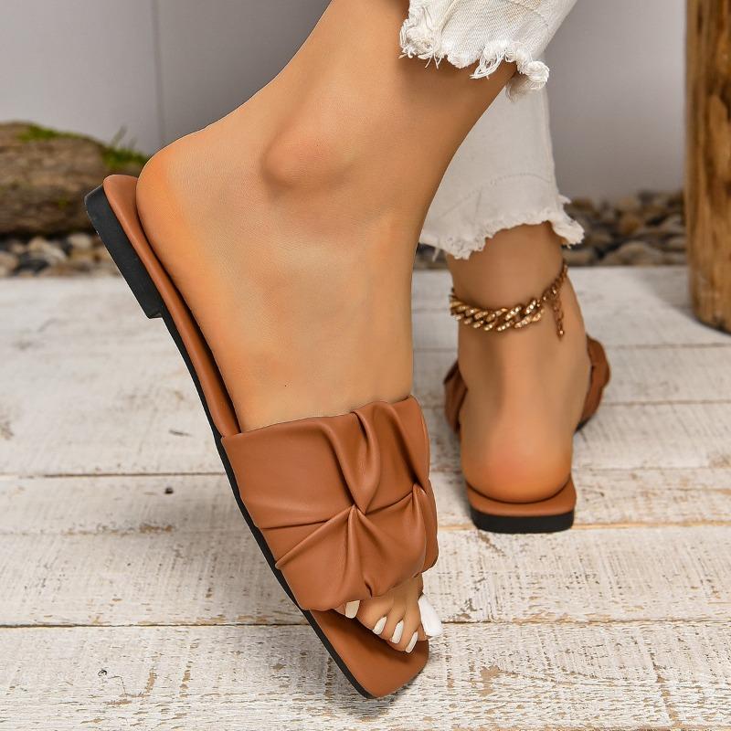 Wysokiej Jakości Letnie Nowe Modne Codzienne Kolorowe Damskie Klapki Outdoorowe Codzienne Damskie Sandały na Plażę