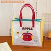Jelly Beach Bag Cartoon Tote Bag Cute Transparent Waterproof Travel Tote Bag Shoulder Bag