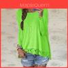 Premium Quality Femme Blouse Manches Longues Dentelle Sweat Lche T-shirt In Grey Cotton