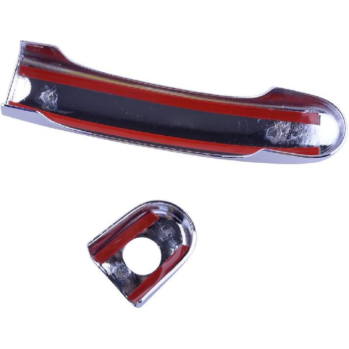 1 Pair Car Chrome Front Left Right Side Door Handle Cover Cap Trim Fit for VW New Beetle 1998-2004 2005 2006 2007 2008 2009 2010 Accessories