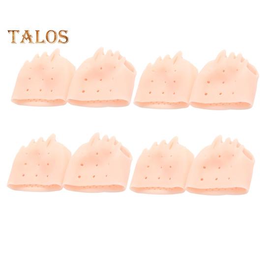 

4 пары силиконовых распорок для пальцев ног при подошвенном фасциите, косточках плюсневых костях, терапевтических растяжителях для комфортной поддержки бежевый