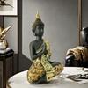 Neu Harz Buddha Statue Ornamente Hause Wohnzimmer Dekorationen Eingangsbereich Eingerichtet Harz
