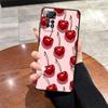 Case for Xiaomi Redmi Note 10S 9S 10 9 13 Pro Plus 11 12 Pro 14 7 8 11s 12s Funda Phone Cover Cherry Pattern
