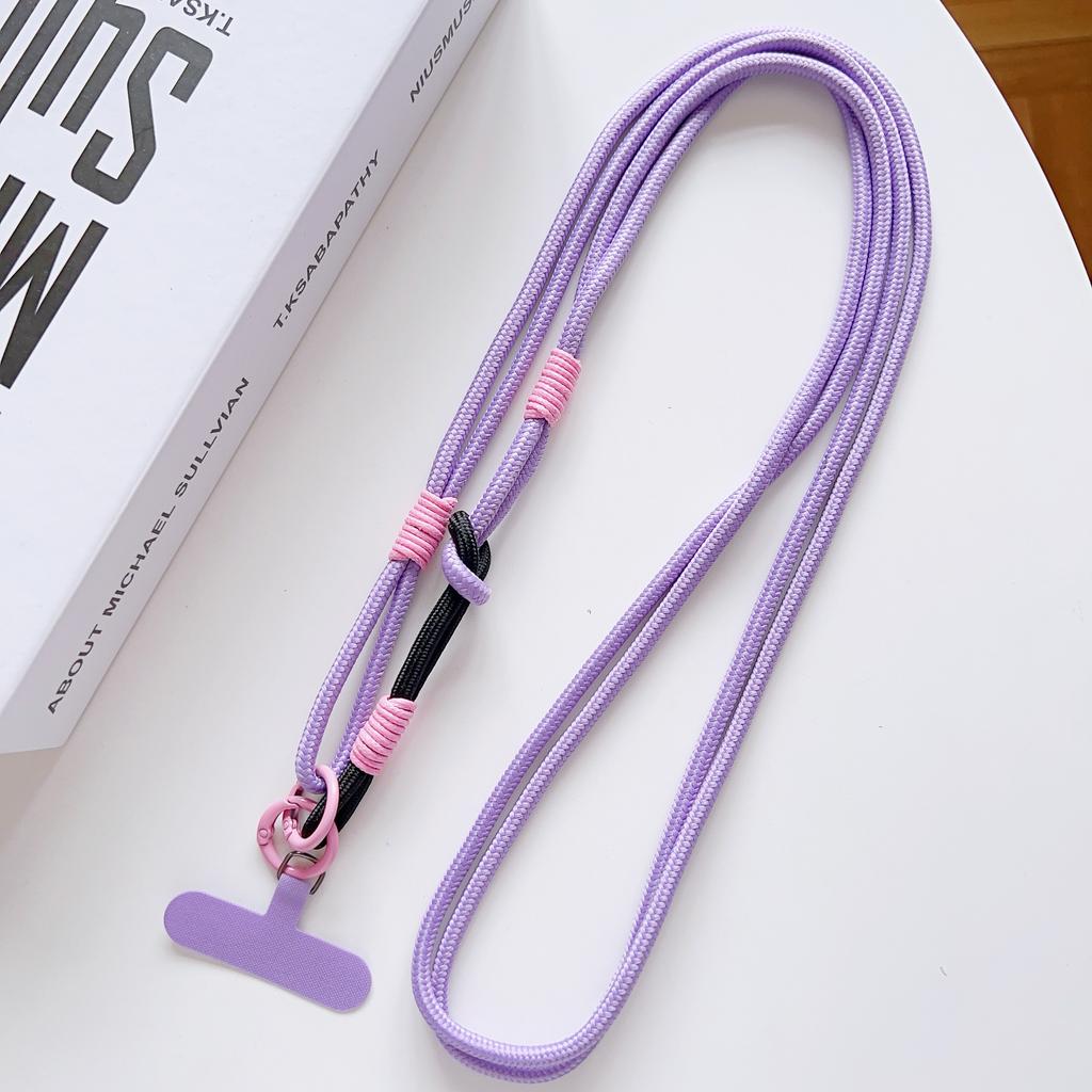 DIY 2-In-1 Mobile Phone Universal Lanyard, Crossbody Long Rope, Finger Rope, Fashionable Mixed And Matched Anti-Loss Rope