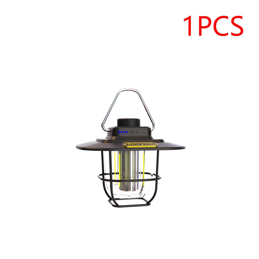 1-2PCS Camping Lantern 2000mA 3.8 W 3.7 V 3700-6500k Stepless Dimming Emergency Light Waterproof Rechargeable for Outdoors