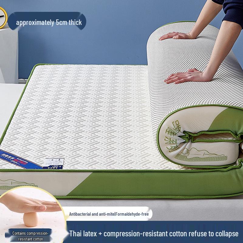 Thickened Latex Memory Foam Mattress – Soft, Foldable, Single Bed Underlay for Dorm or Home