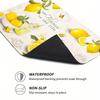 1pc Lemon Print Dish Drying Mat, Super Absorbent, Table Decoration for Spring/Summer Floral and Lemon Patterns