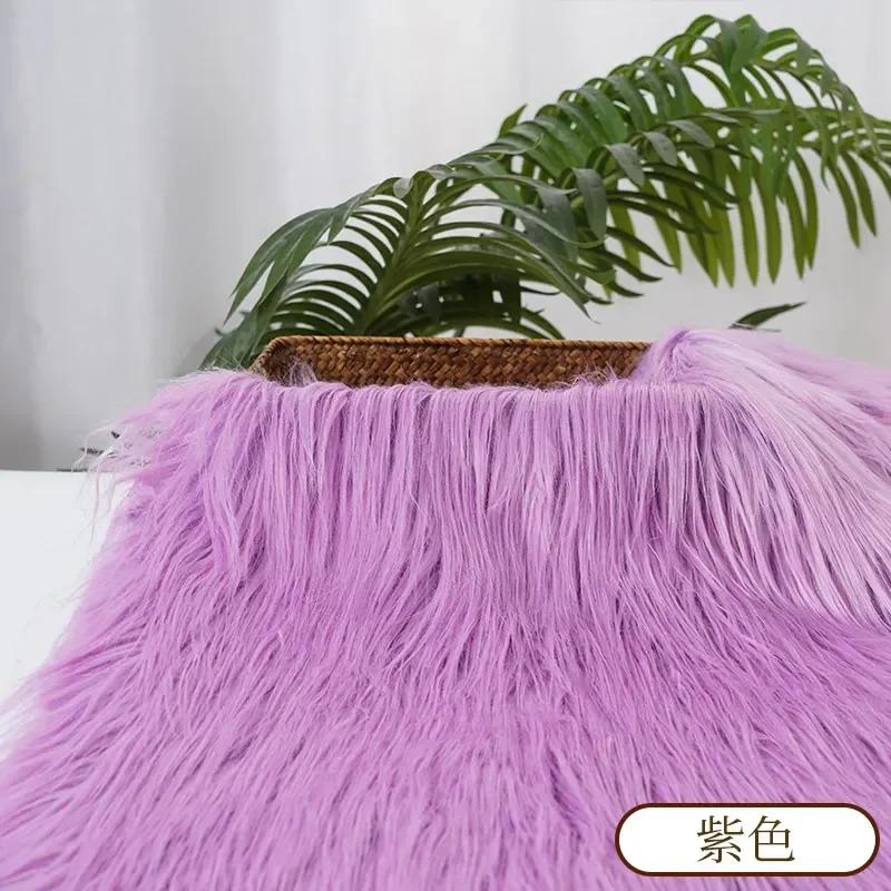 0.5/1 Yard 9cm Faux Fur For Needlework Sewing Doll Toy Beard Hairstyles DIY  Material Accessories Home Decoration Cosplay Fabric