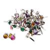 2x 50 Round Rhinestone Brads Paper Fastener used Making Scrapbook
