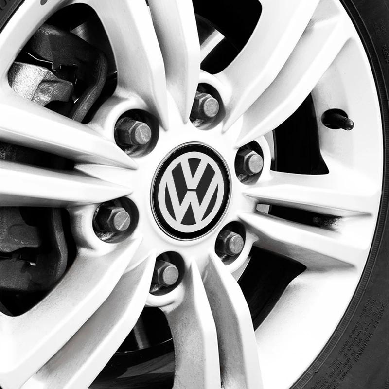 Car Wheel Center Hub Cap stickers Car Rims Dust-proof Cover Hubcaps Emblem for VW CC Golf 6 7 GTI Tiguan Passat B5 B6 B7 Jetta zq7