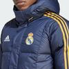 adidas Casaco de Penas Dna Real Madrid Color Block Manga Comprida com Capuz Jaqueta de Penas Masculina Roupa Exterior Azul-Tinta HY0616