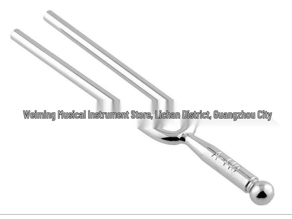 Violin & Guitar 440Hz A Tuning Fork – Standard Tone Musical Instrument Accessory 440Hz Fork with Bead (No Card)