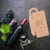 25 Peças Caixa para Garrafa de Vinho Papel Kraft Estojo de Armazenamento Suporte Portátil para Presente Organizador de Festa Festival Pano de Queijo Guardanapos