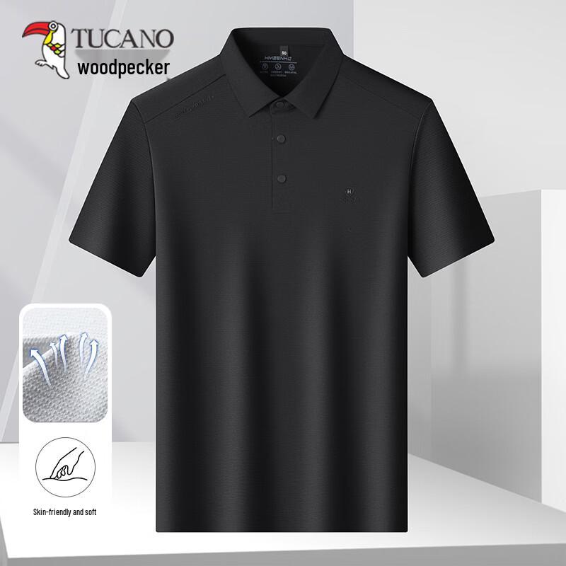 TUCANO Men's Ice Silk Short Sleeve Polo Shirt