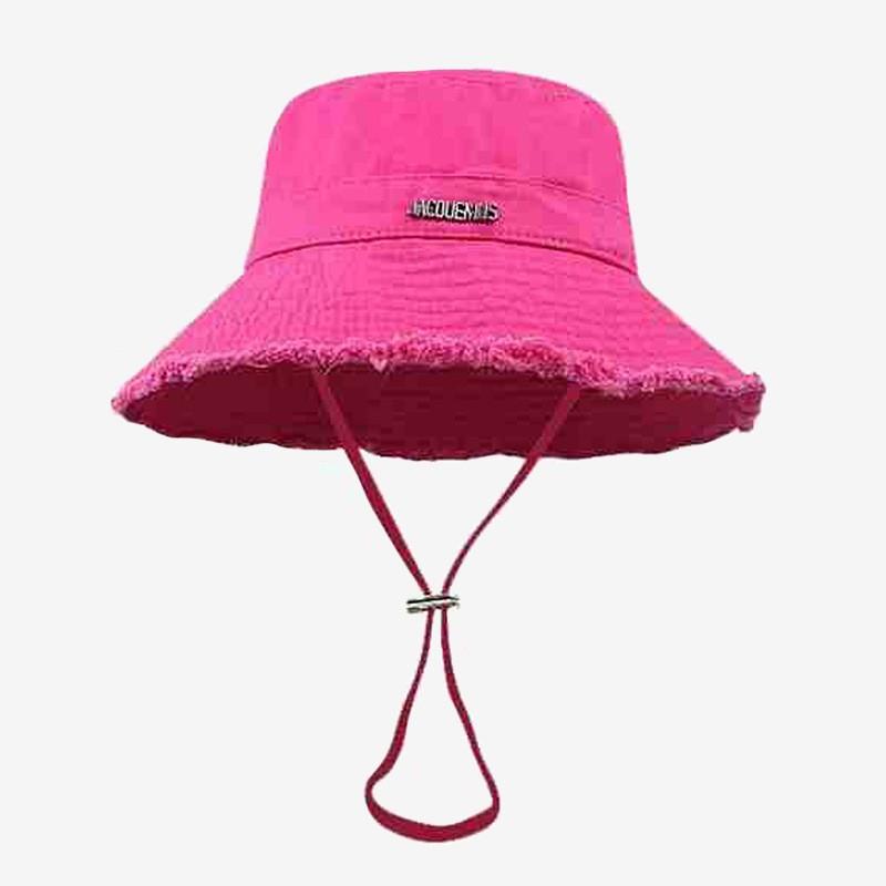 Autumn and winter hat women's large brim showing face small bucket hat versatile basin hat high sense solid color bucket hat