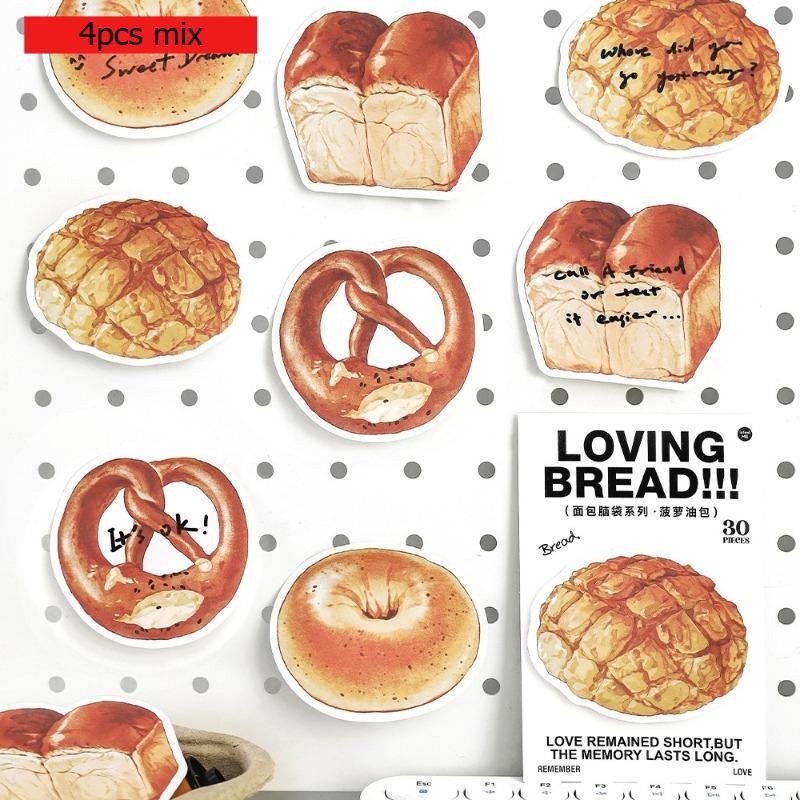 Gift Office School Supplies Special Shaped Notes Bread Head Series Cute Toast Student Memo Pad Message Kawai Stationery Lovely