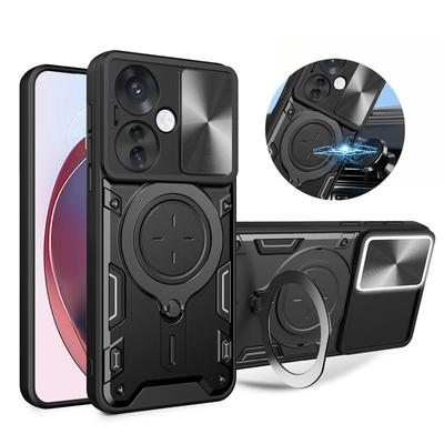 Reno11F 5G Hoes Schokbestendig Armor Magnetische Ring Schuif Camera Bescherming Funda Voor OPPO Reno 11F 11 F Reno11 F 5G CPH2603 Achterkant