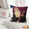 pc Cartoon Rin Matsuoka Pillow Case Fashion Square Pillowcase Bedroom Sofa Room Ins Decoration Leisure