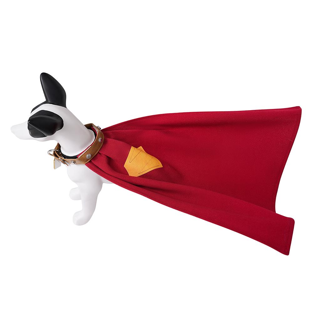 Mantello Cosplay Krypto Rosso Costume Superdog Krypto Mantello con Medaglietta per Cani Stampata in 3D Set Completo Vestiti per Animali Domestici Fatto su Misura