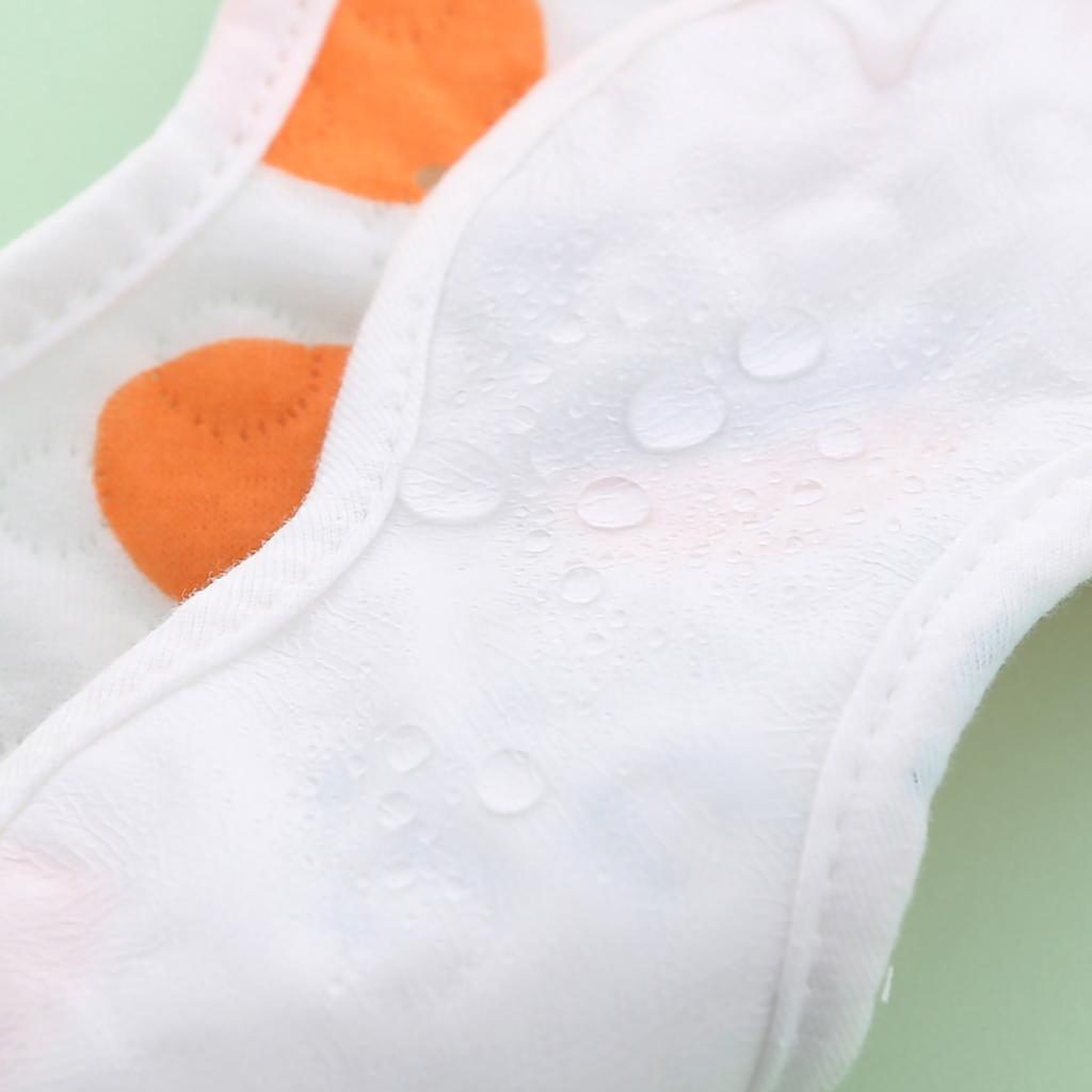 Bib Petal Newborn Cotton Fabric Waterproof Breathable Snap Baby Saliva Towel Care ToiletriesRandom Style
