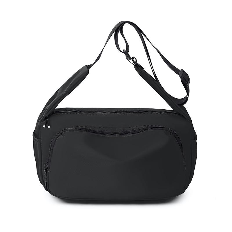 Женская легкая сумка кроссбоди Мужская дорожная нейлоновая сумка через плечо чёрный
