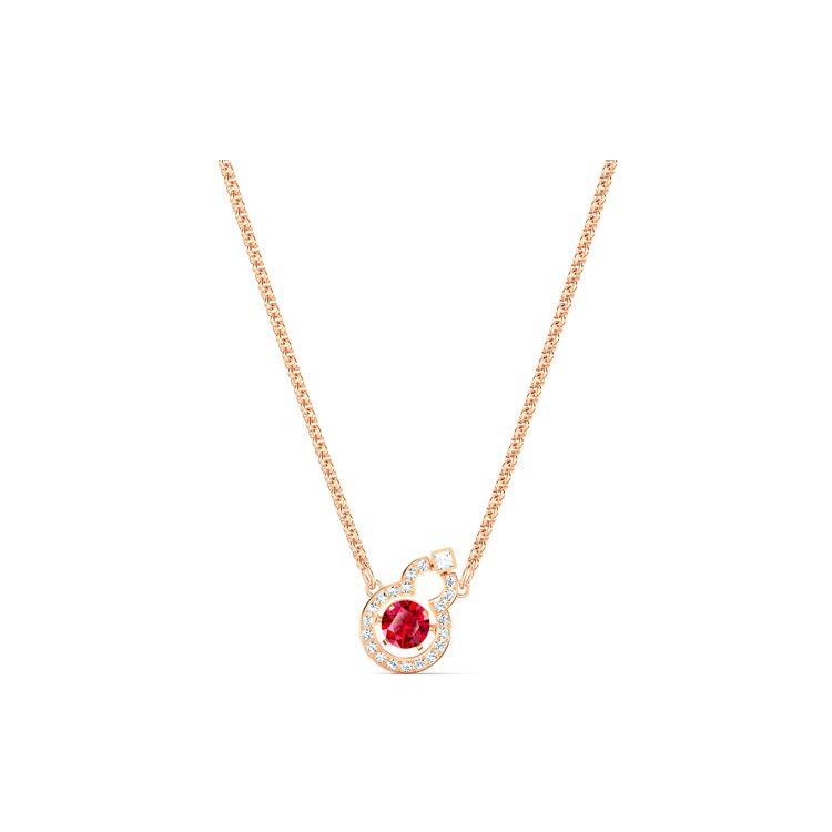 Swarovski Full Blessing Hulu Necklace Unisex necklace Red 5539897 Box (Random Color)