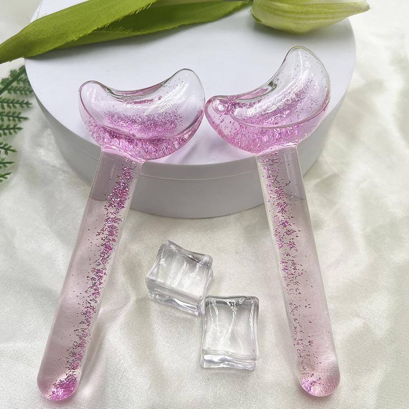 1Pcs Ice Wave Beauty Spherical Cooling Moon Ice Hockey Female Face Roller Compression Ice Hockey Eye Massage Frozen Ball Tool