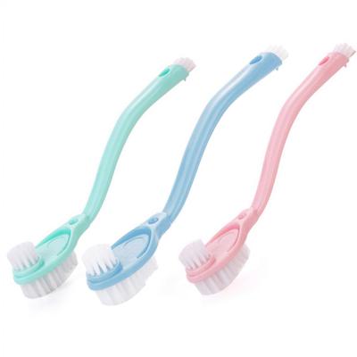 Long Handle Double-headed Shoes Cleaning Brushes Bathroom Kitchen Washing Tools