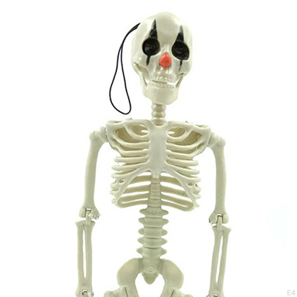 Halloween Hängendes Skelett, Bewegliche Ornamente Clown Skelett Party Dekoration Realistisch