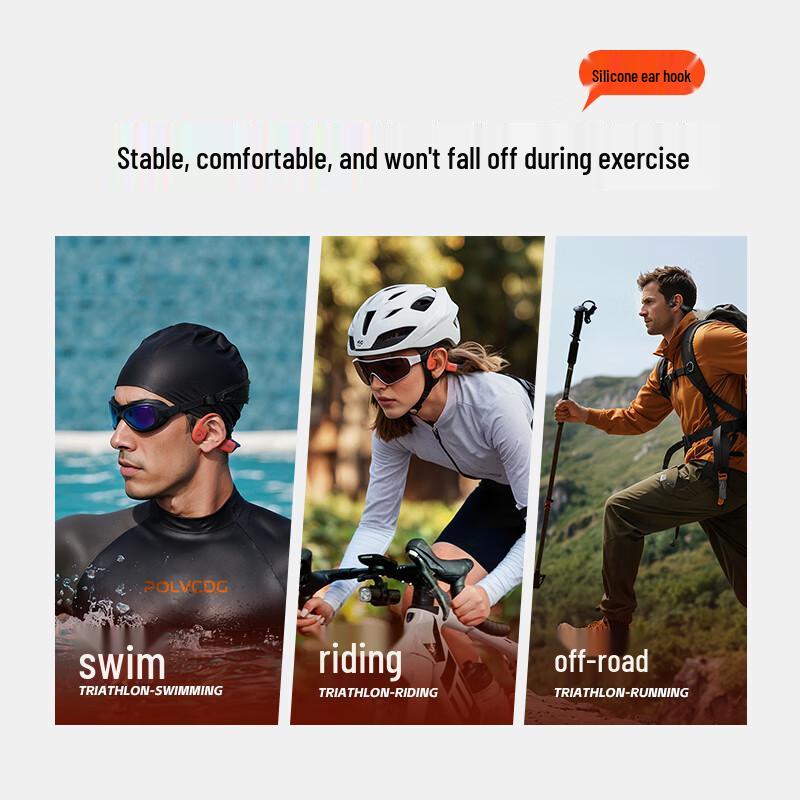 Bodian X16 IPX8 Waterproof Bone Conduction Sports Headphones