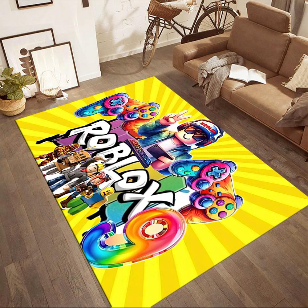 Roblox Virtual Arena Adventure Square Rugs Are a Great Choice for Living Rooms, Bedrooms, Home Décor, and As Gifts.