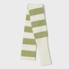 Niche designer striped knitted scarf women's winter concave shape decorative high-end scarf