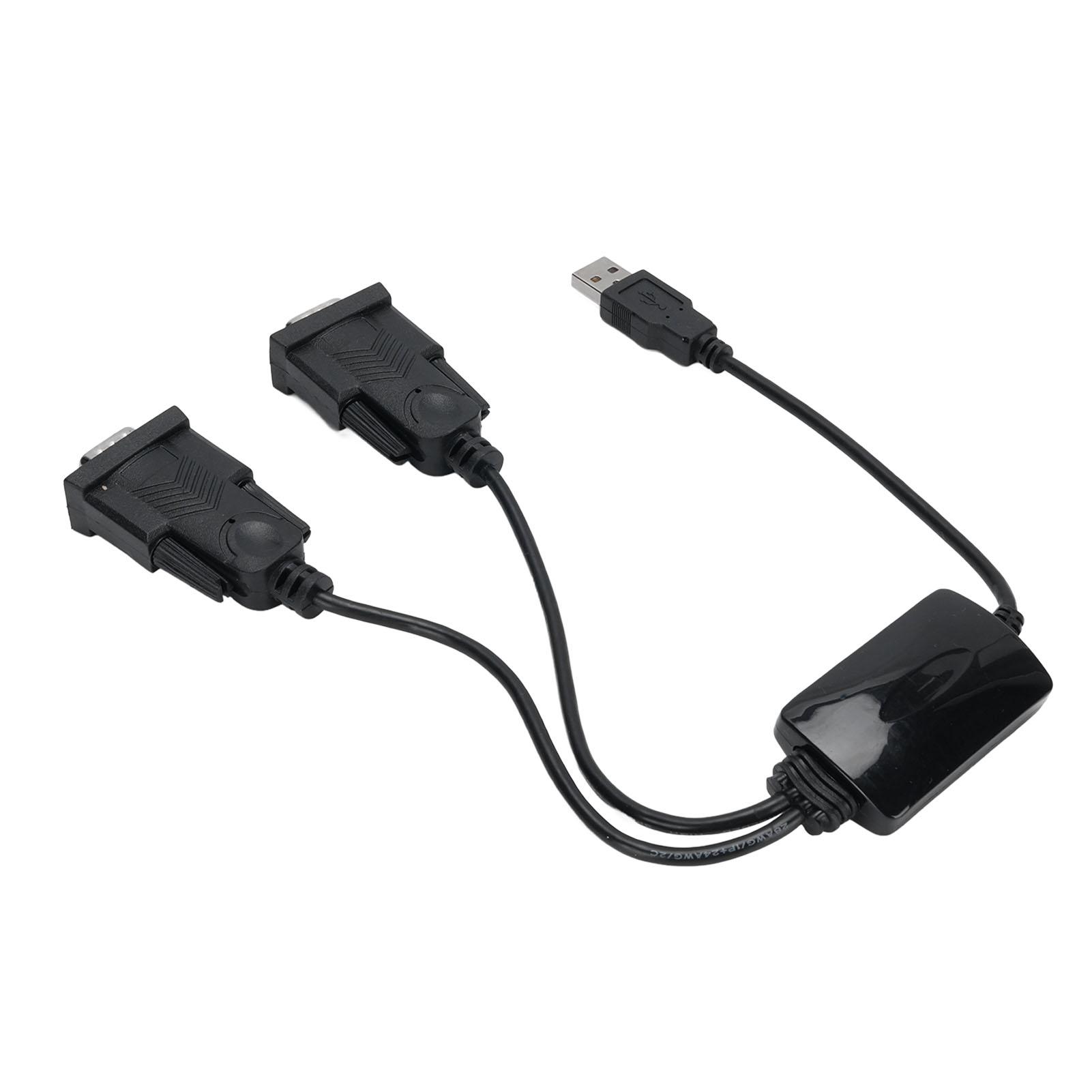 

Кабель-адаптер последовательного порта Plug and Play USB 2.0 на 2 последовательных порта 9-контактный DB9 232 кабель-адаптер для Win 7 8